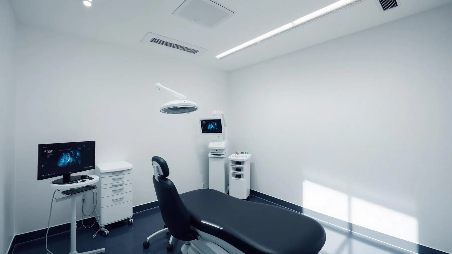 Clinician preparing a patient for NeoLift skin tightening treatment